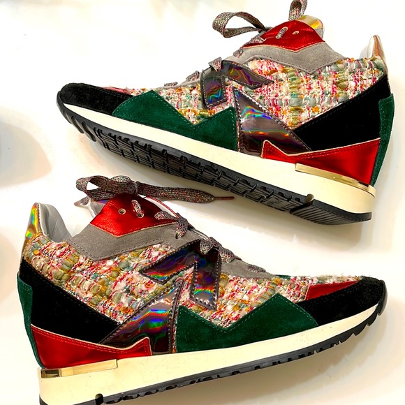 Brand New RARE Elena Iachi Platform Hidden Wedge Sneakers - Picture 1 of 9